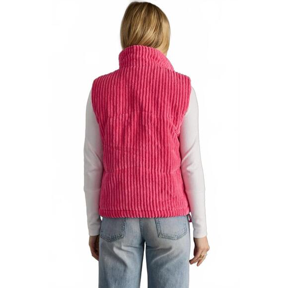 NEW PANACHE APPAREL the aspen corduroy vest in pink - Picture 3 of 3